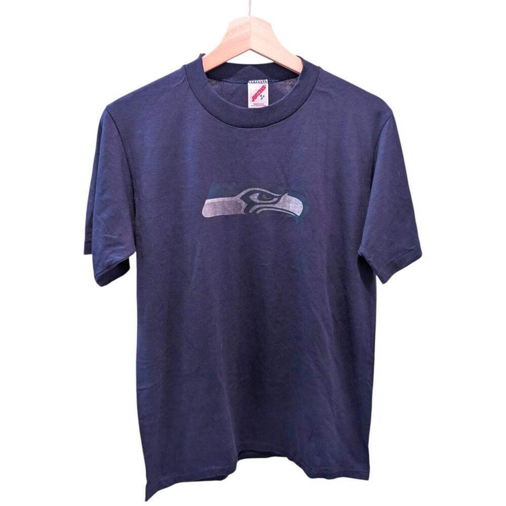 Seattle Seahawks Nfl Jerzees Single Stitch Tee Shirt Medium